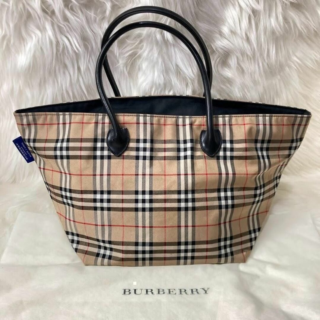 BURBERRY BLUE LABEL - ➁バーバリーブルーレーベル レザーハンドル ...