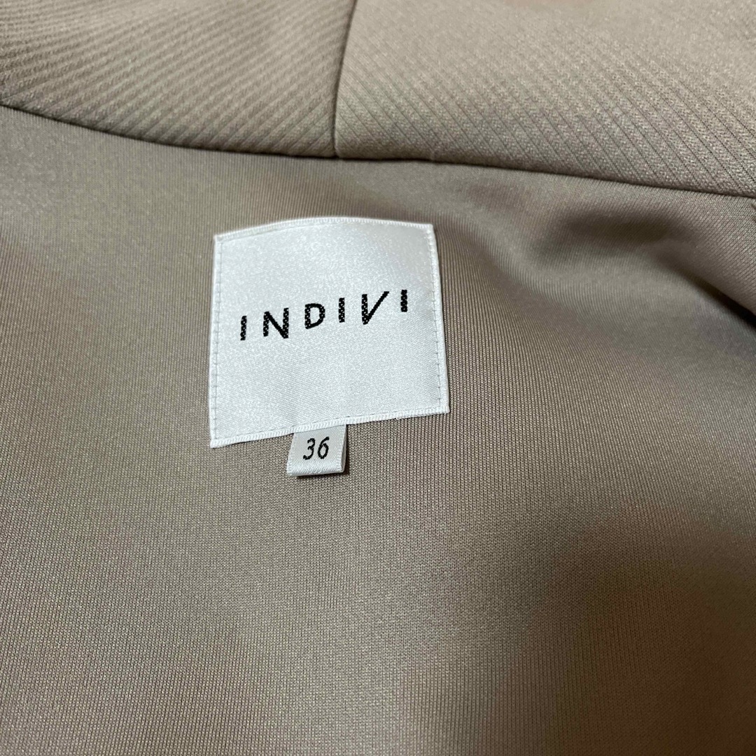 INDIVI(インディヴィ)のインディヴィ　INDIVI  薄手のジャケットコート　美品　リラクマ様専用です。 レディースのジャケット/アウター(その他)の商品写真