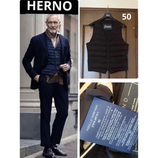 HERNO - ヘルノ HERNO ダウンベスト ジレ ダブル インナーダウン