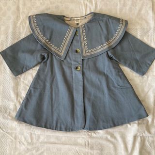 キャラメルベビー&チャイルド(Caramel baby&child )のapolina kids HELENE COAT blue stone  3-5(コート)