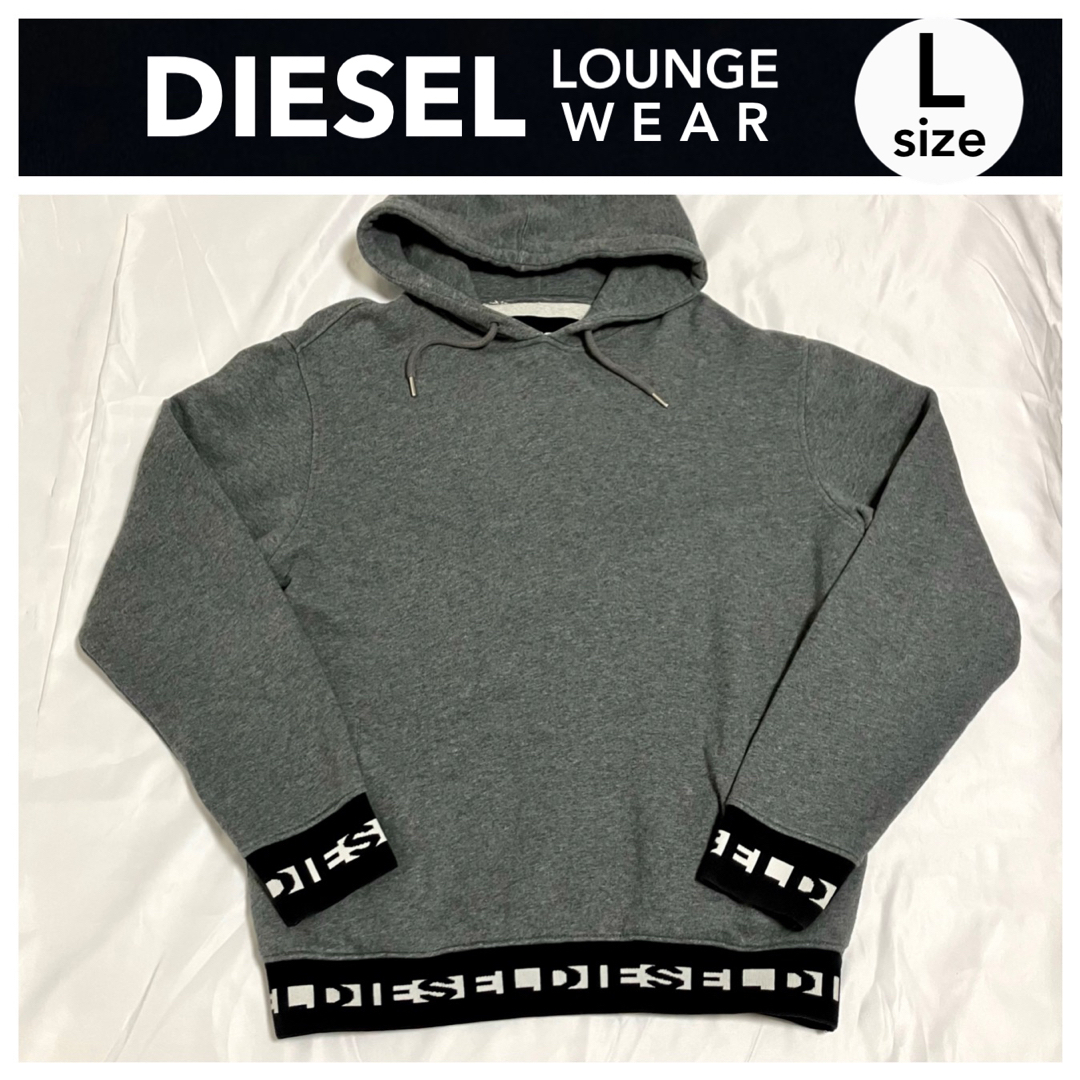 パーカー Diesel ディーゼル DIESEL  サイズL グレー