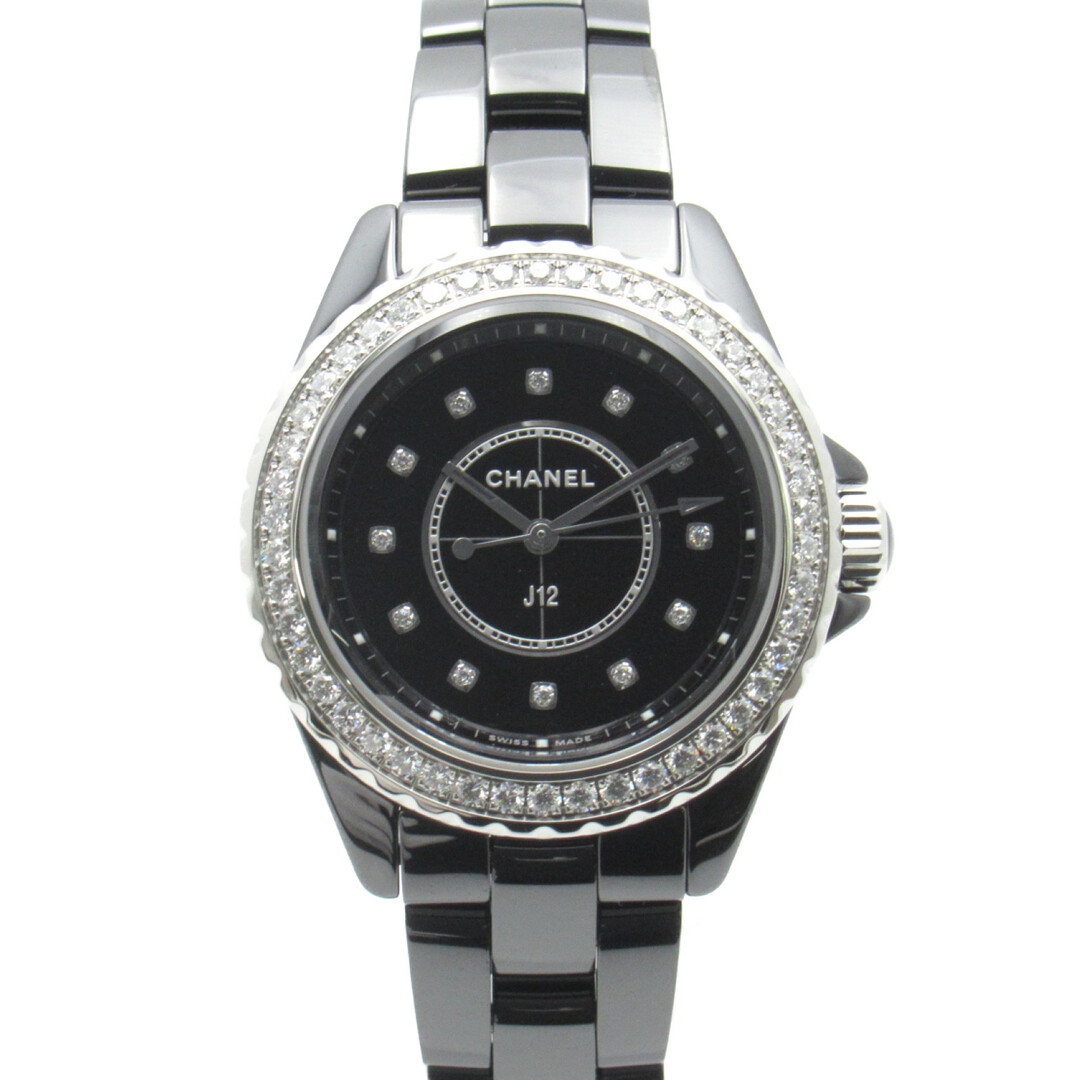 シャネル J12 12P/ダイヤベゼル 腕時計 ウォッチ 腕時計
