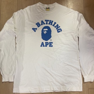 Tシャツ/カットソー(七分/長袖)A BATHING APE ロンT XL - Tシャツ
