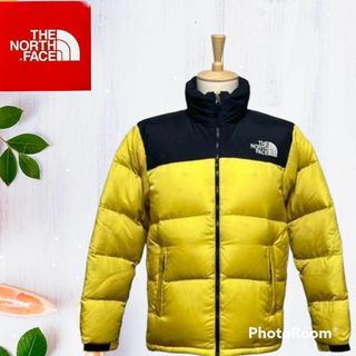 ノースフェイス(THE NORTH FACE) ダウンジャケット(メンズ)（イエロー