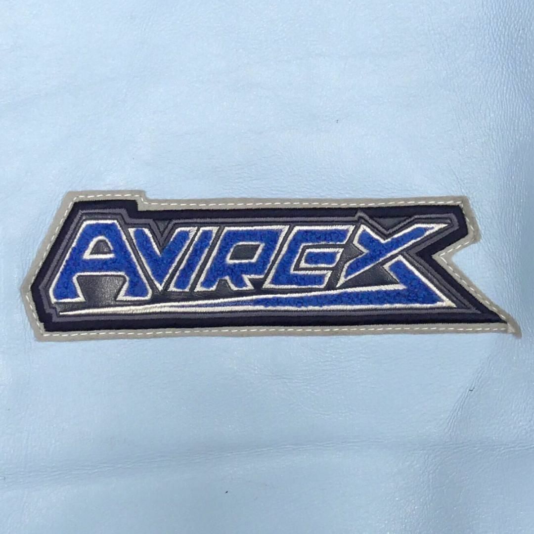 AVIREX - AVIREX アヴィレックス スタジャン レザー本革 XL 水色