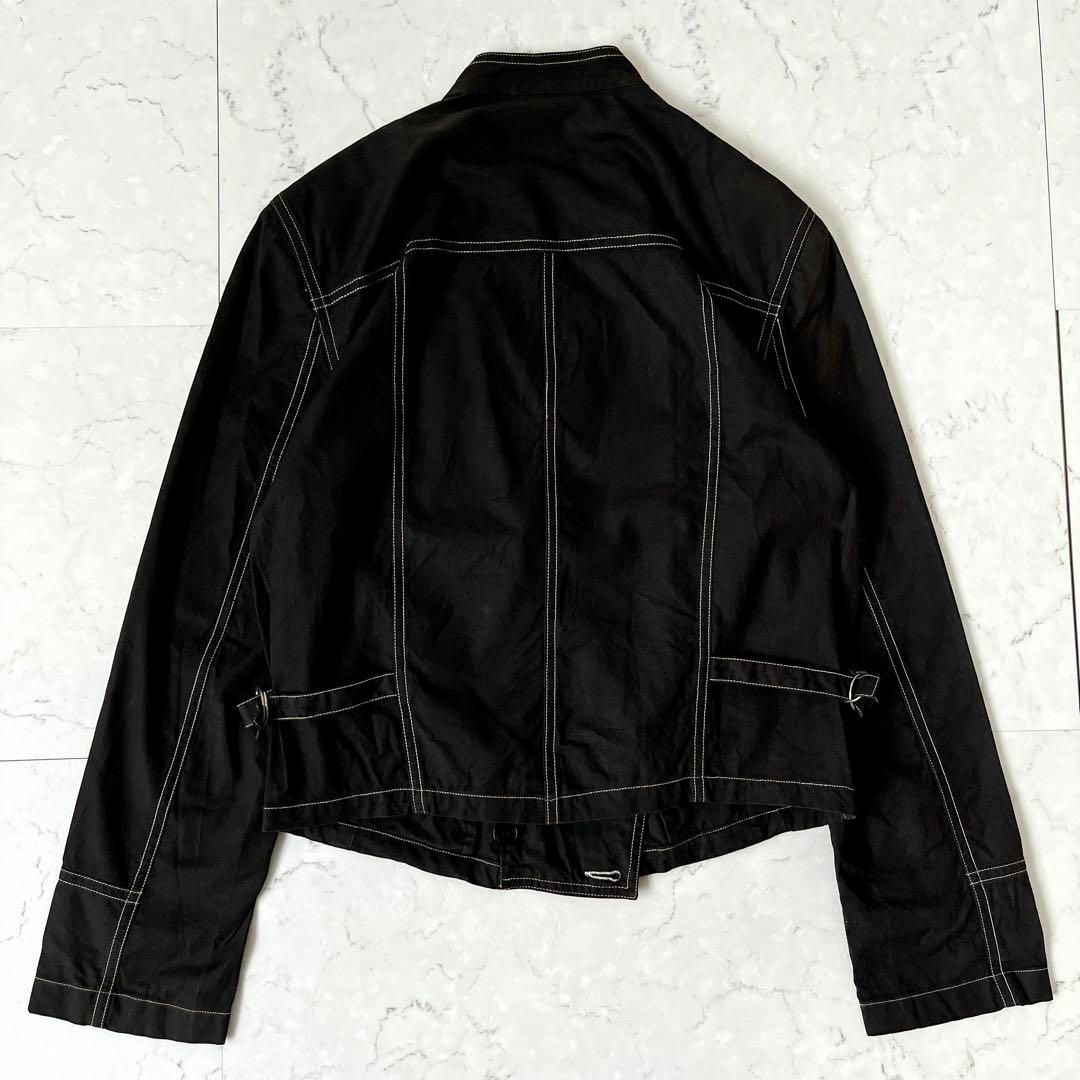 アニエスベー】フランス製 コットンダブル シャツジャケット 黒 agnesb-