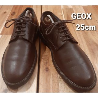 ジェオックス(GEOX)のGEOX　プレーントゥ　ゴアテックス　ダークブラウン　YC14　25cm(ドレス/ビジネス)