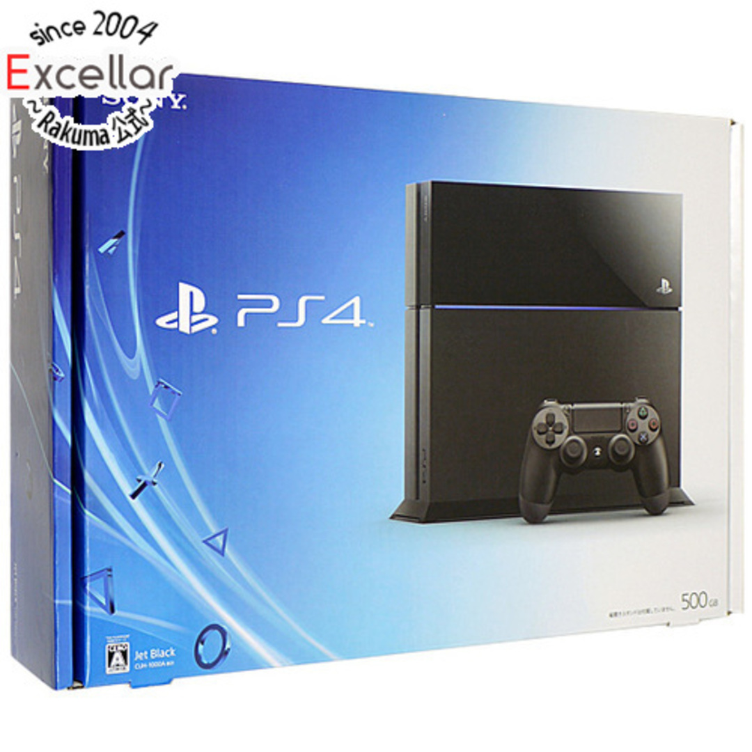 PlayStation4(プレイステーション4)のSONY　プレイステーション4 500GB ブラック　CUH-1100AB01 元箱あり エンタメ/ホビーのゲームソフト/ゲーム機本体(家庭用ゲーム機本体)の商品写真