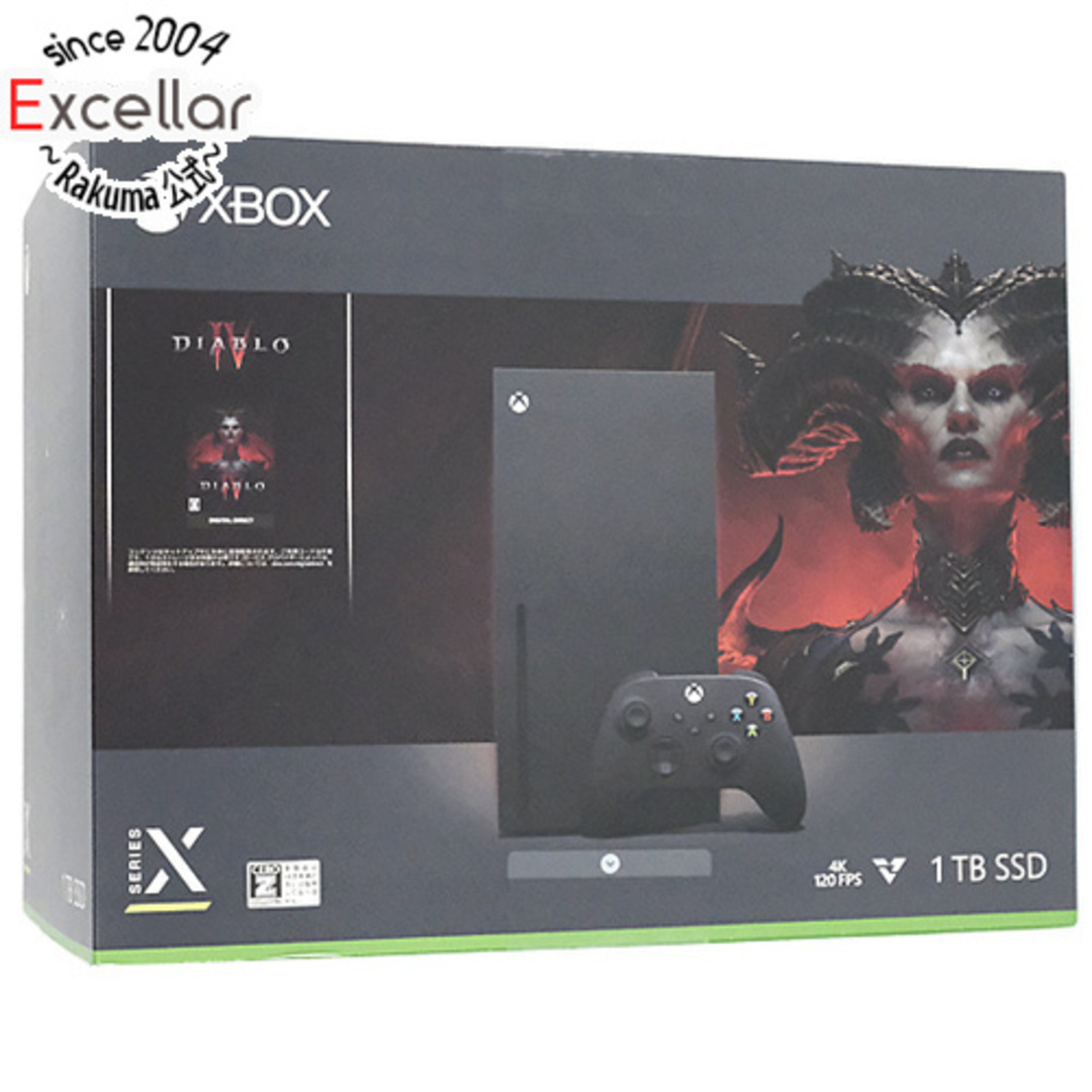 Microsoft(マイクロソフト)のMicrosoft　Xbox Series X Diablo IV 同梱版　RRT-00042　未使用 エンタメ/ホビーのゲームソフト/ゲーム機本体(家庭用ゲーム機本体)の商品写真