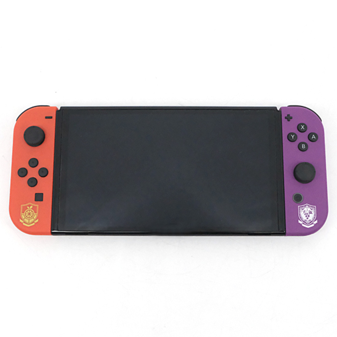 Nintendo Switch(ニンテンドースイッチ)の任天堂　Nintendo Switch 有機ELモデル　スカーレット・バイオレットエディション　HEG-S-KEAAA 元箱あり エンタメ/ホビーのゲームソフト/ゲーム機本体(家庭用ゲーム機本体)の商品写真