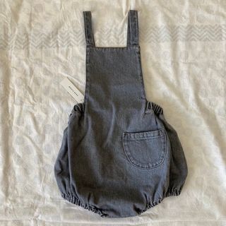 キャラメルベビー&チャイルド(Caramel baby&child )のsoor ploom Oona Romper Gray Denim  4y(パンツ/スパッツ)