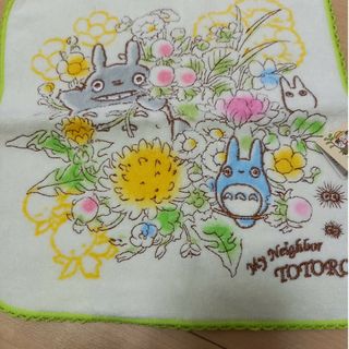 ジブリ(ジブリ)のトトロ　刺繍ハンカチ(タオル)