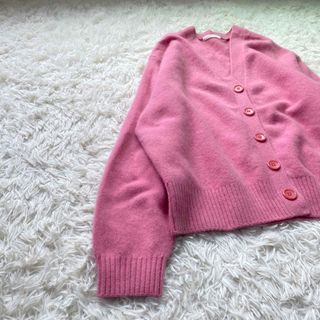 美品✨プラージュ カーディガン 秋服 カシミヤ 冬服 Vネック ウール ファー