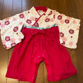 子供服　袴ロンパース　80サイズ(ロンパース)