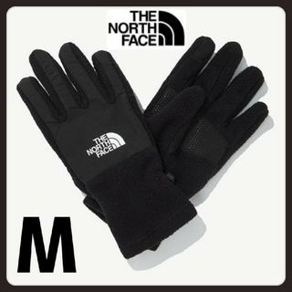 ザノースフェイス(THE NORTH FACE)のノースフェイス グローブ 手袋 フリース Mホワイトレーベルブラック(手袋)