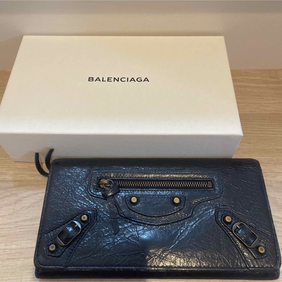 Balenciaga(バレンシアガ)のレザー 二つ折り長財布　#バレンシアガ メンズのファッション小物(長財布)の商品写真