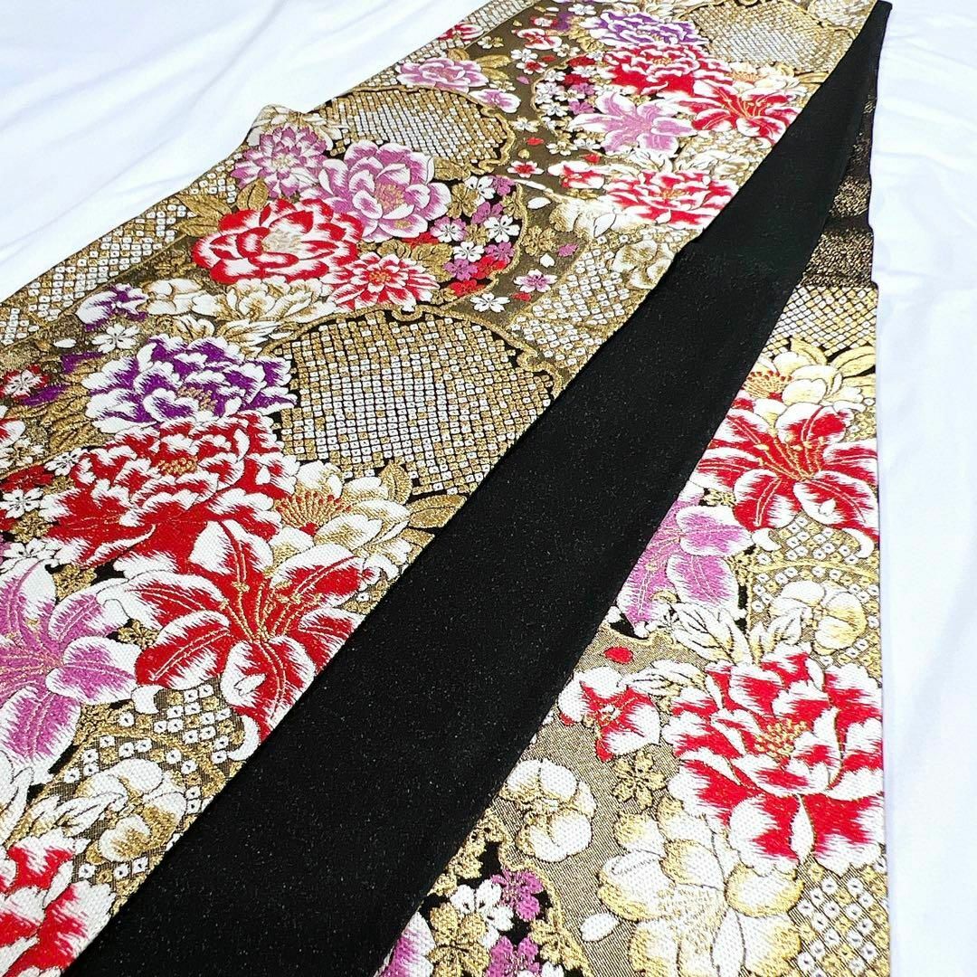金糸 雪輪に牡丹と百合と桜 振袖帯 着物の通販 by TSUMUGI re:KIMONO