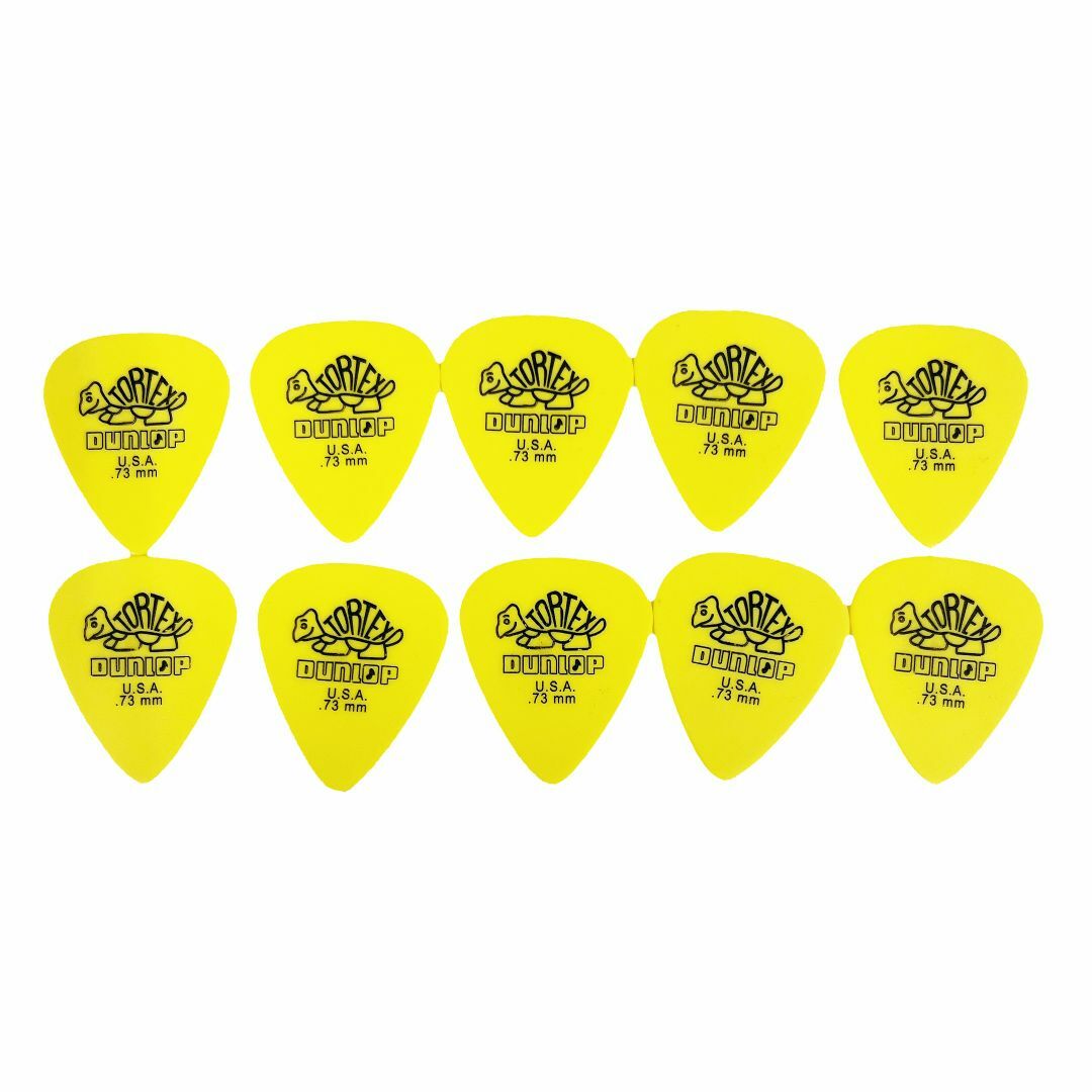 DUNLOP(ダンロップ)のJim Dunlop (黄色) ピック 0.73 10枚入 +2枚おまけ 楽器のギター(エレキギター)の商品写真