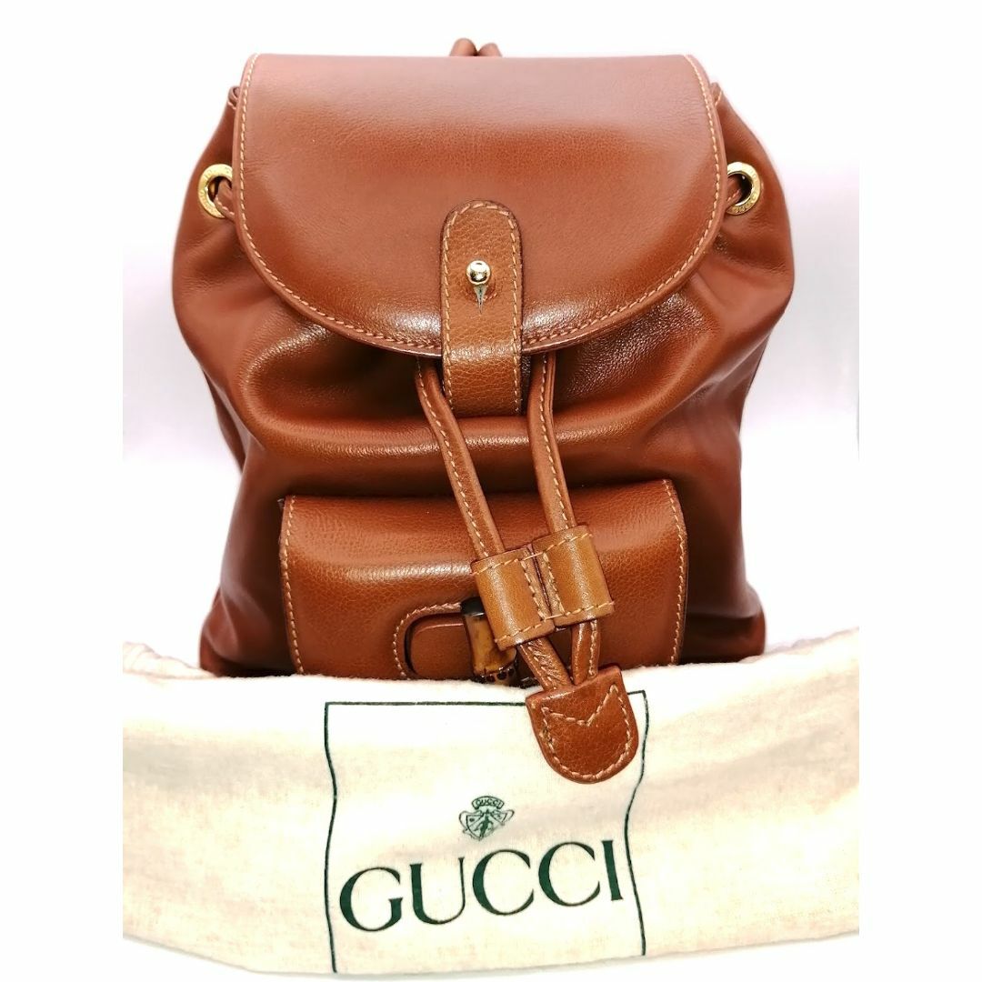 美品 GUCCI グッチ バンブー ミニリュック レディース レザー 竹 美品 GUCCI グッチ バンブー ミニリュック レディース レザー 竹