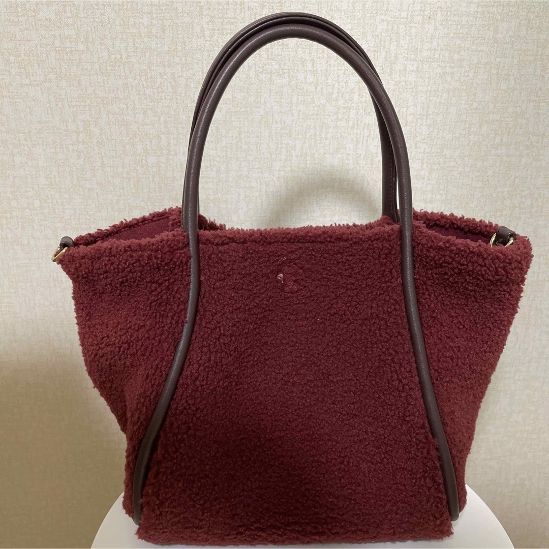 MARY QUANT リバーシブルボア 2WAYトート