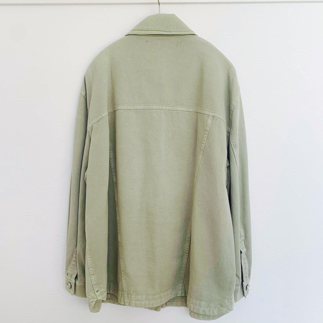 ZARA - ZARA デニムジャケット(カーキ)の通販 by がっちゃん's ZARA - ZARA デニムジャケット(カーキ)の通販 by がっちゃん's