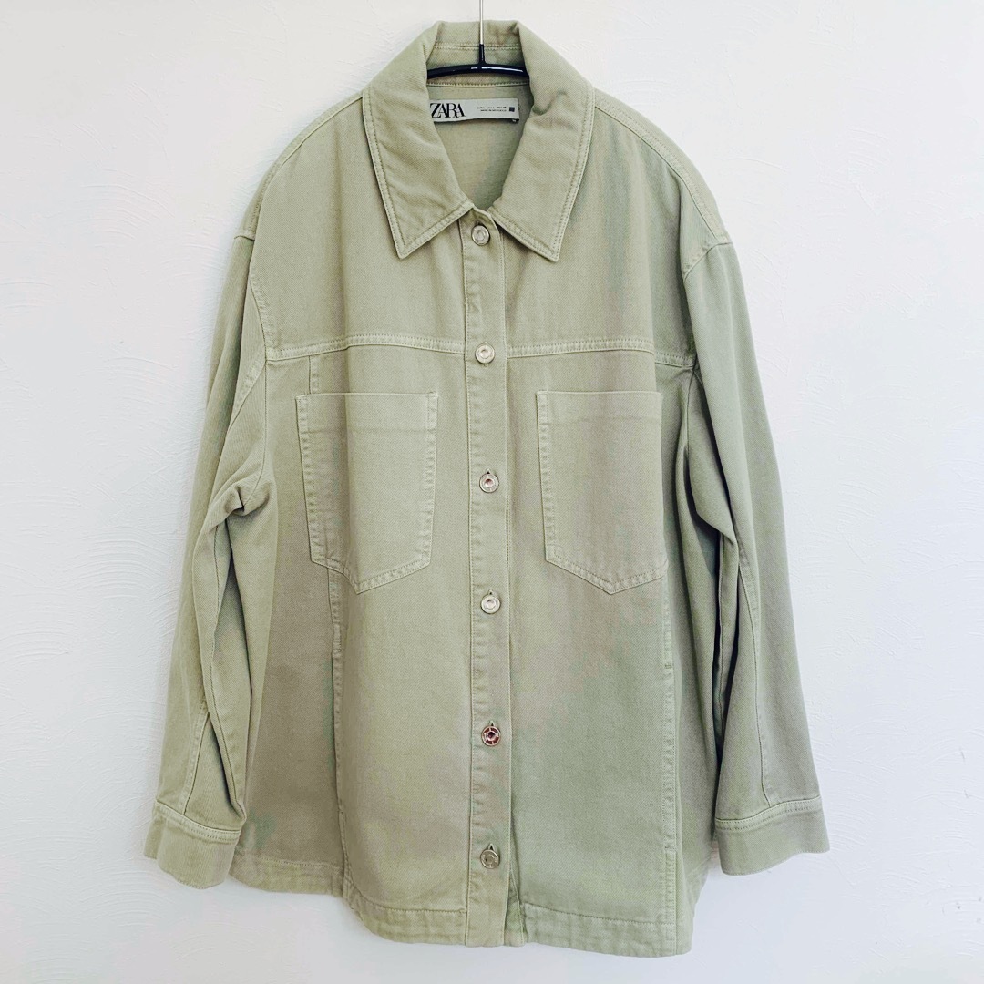 ZARA - ZARA デニムジャケット(カーキ)の通販 by がっちゃん's ZARA - ZARA デニムジャケット(カーキ)の通販 by がっちゃん's