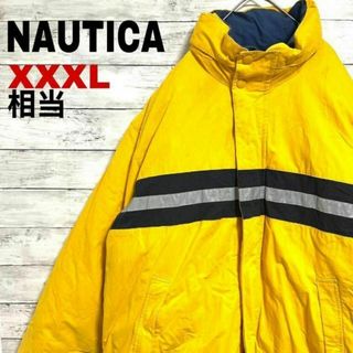 NAUTICA - 24d 90s ノーティカ ダウンジャケット リバーシブル 刺繍