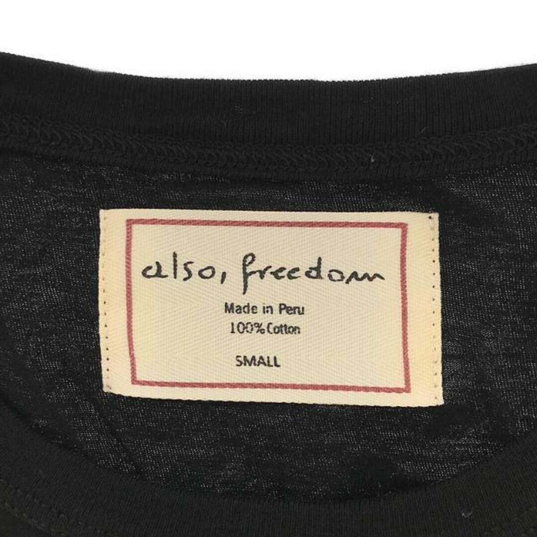 Ron Herman / ロンハーマン | also, freedom メッセージ Tシャツ | S | ブラック | レディース 4