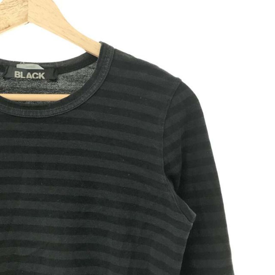 BLACK COMME des GARCONS(ブラックコムデギャルソン)のBLACK COMME des GARCONS / ブラックコムデギャルソン | グラデーションボーダー ロングスリーブ Tシャツ | S | グレー | レディース レディースのトップス(Tシャツ(長袖/七分))の商品写真