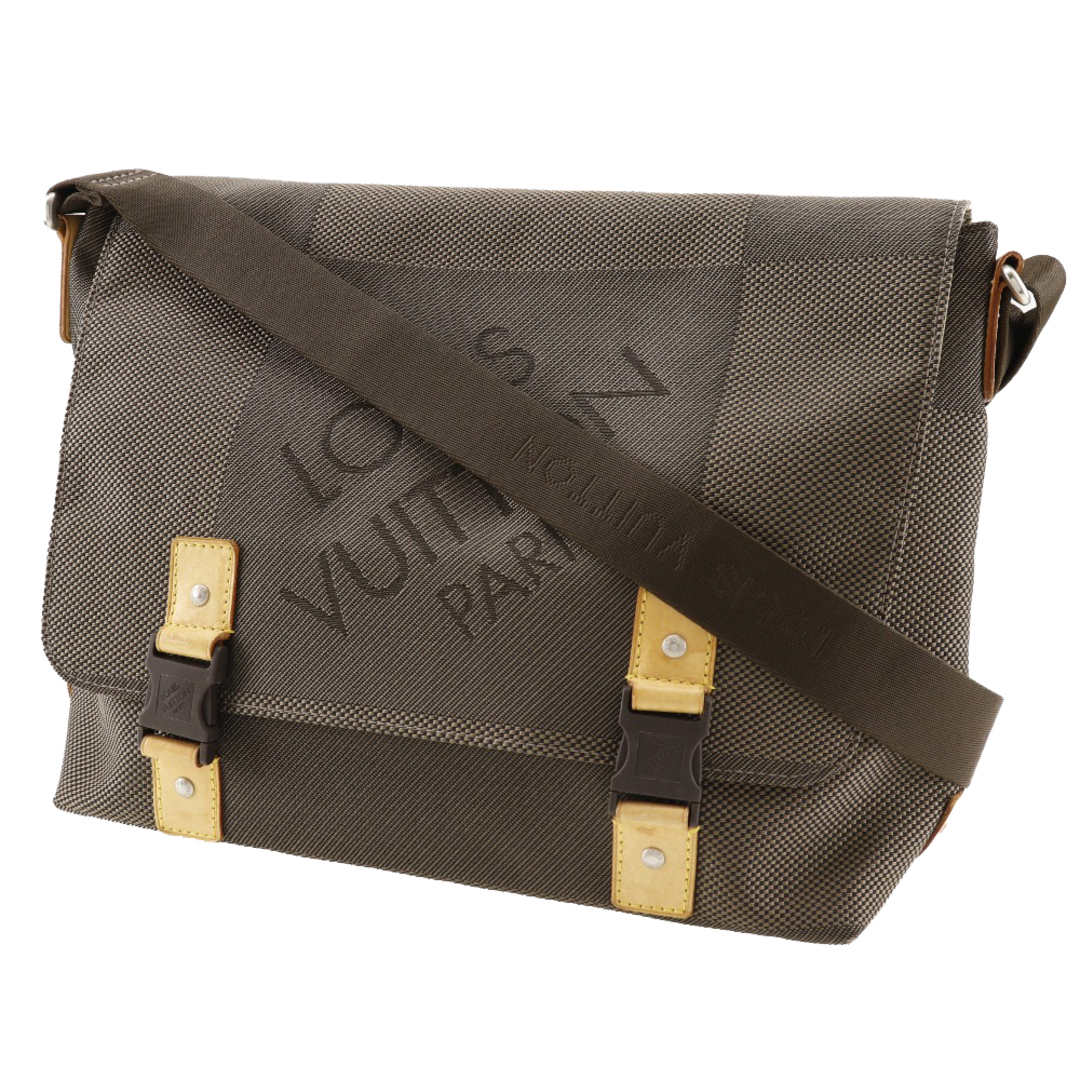 【LOUIS VUITTON】ルイ・ヴィトン ルー M93077 ダミエジェアンキャンバス テール 茶 メンズ ショルダーバッグ