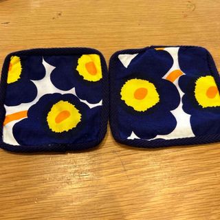 マリメッコ(marimekko)のマリメッコ　ハンドメイドコースター(キッチン小物)