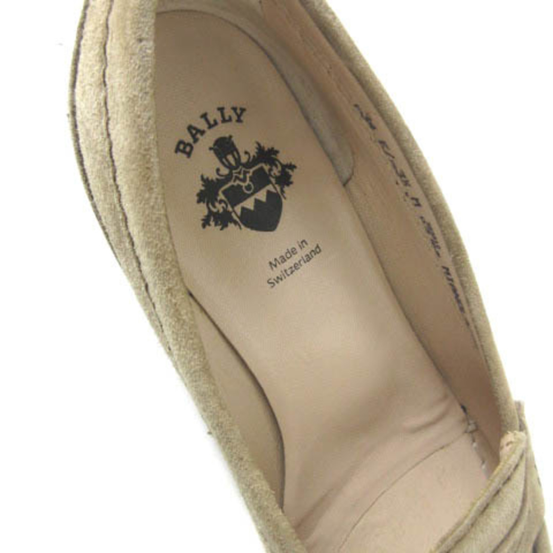 Bally(バリー)のバリー コイン ローファーシューズ スエード ベージュ 34 21cm レディースの靴/シューズ(ローファー/革靴)の商品写真