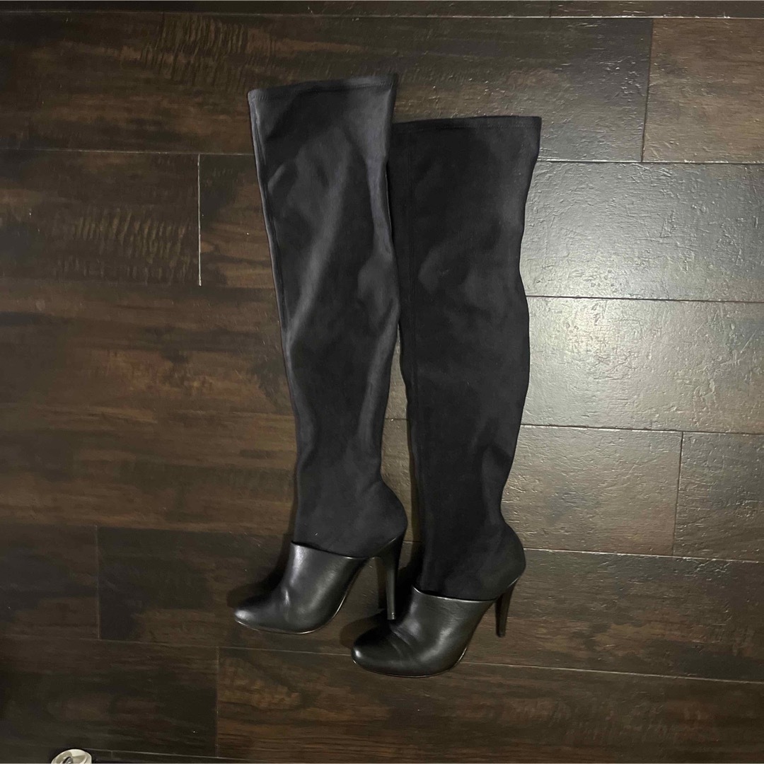 UNITED NUDE(ユナイテッドヌード)の美品✨ニーハイブーツ🌈ユナイテッドヌード　38 黒 レディースの靴/シューズ(ブーツ)の商品写真
