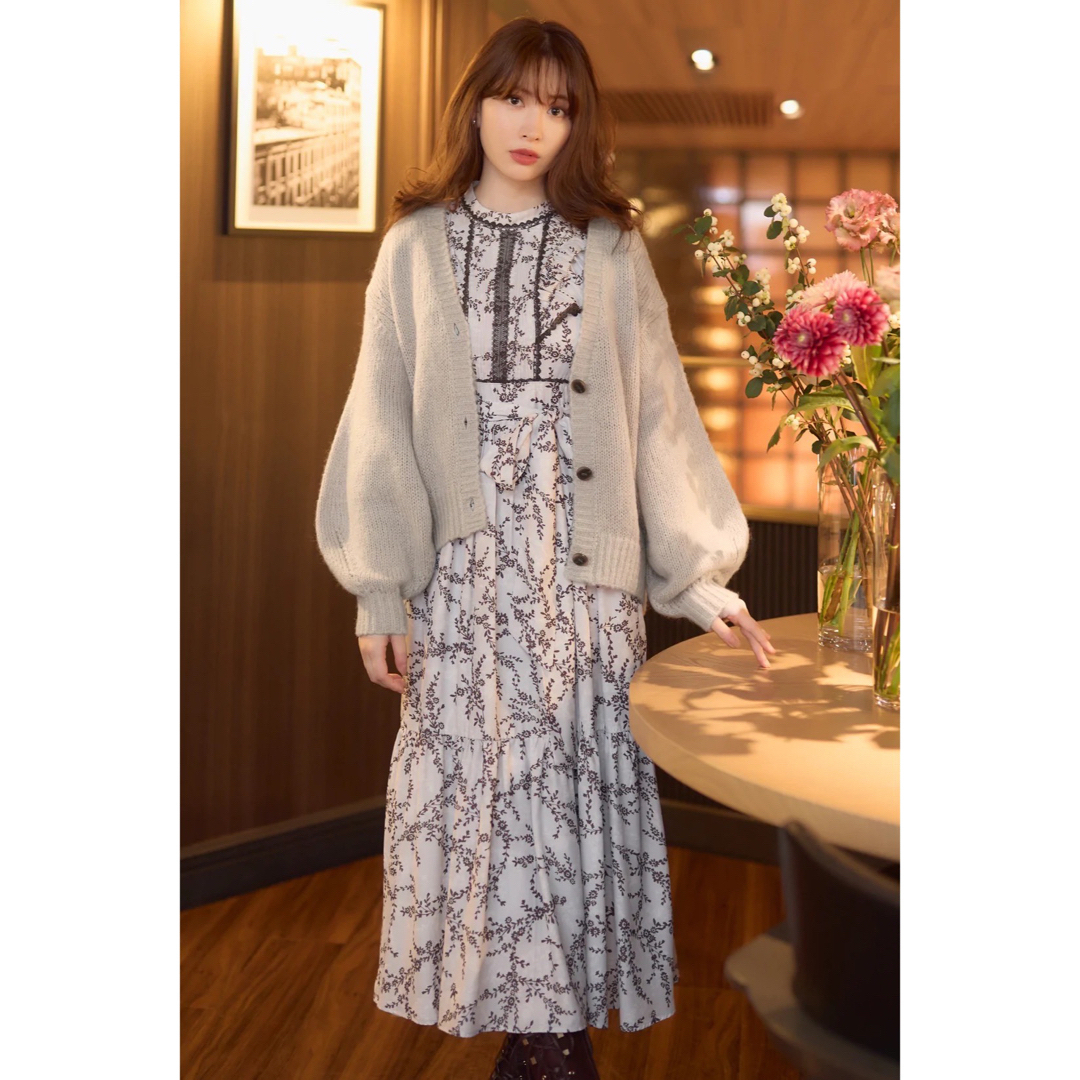 ♡ハーリップトゥ♡Pedicel Lace-Trimmed Long Dress