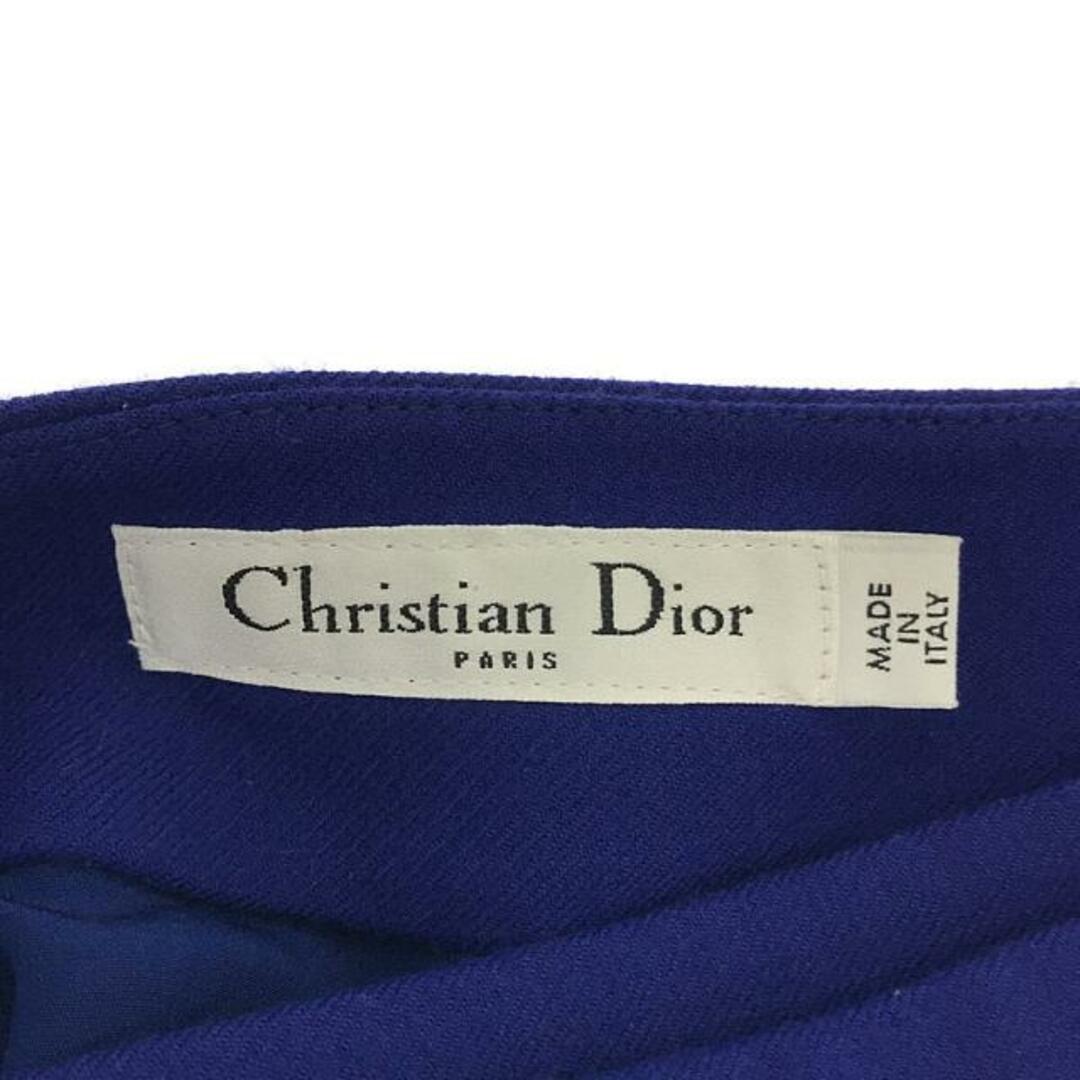 【美品】  Christian Dior / クリスチャンディオール | ウール ビジューボタン スカート | 36 | ネイビー | レディース レディースのスカート(ひざ丈スカート)の商品写真