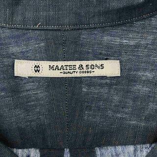 MAATEE&SONS / マーティー&サンズ | 2022SS | SHORT SLEEVE SH 製品染め オープンカラーシャツ | 3 | ブラック | メンズ