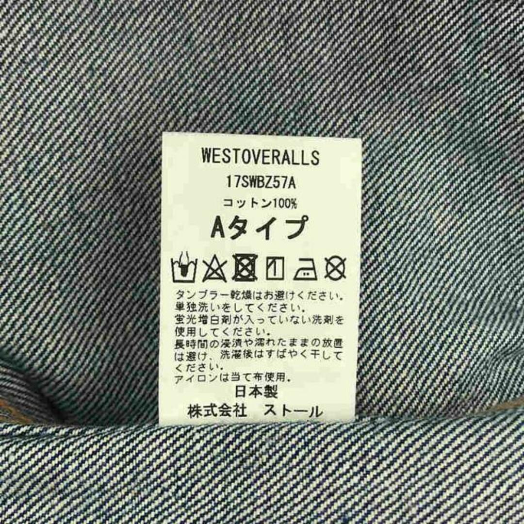 【美品】  WESTOVERALLS / ウエストオーバーオールズ | "857B" TRACKER JACKET Aタイプ デニムジャケット | インディゴ | レディース 5