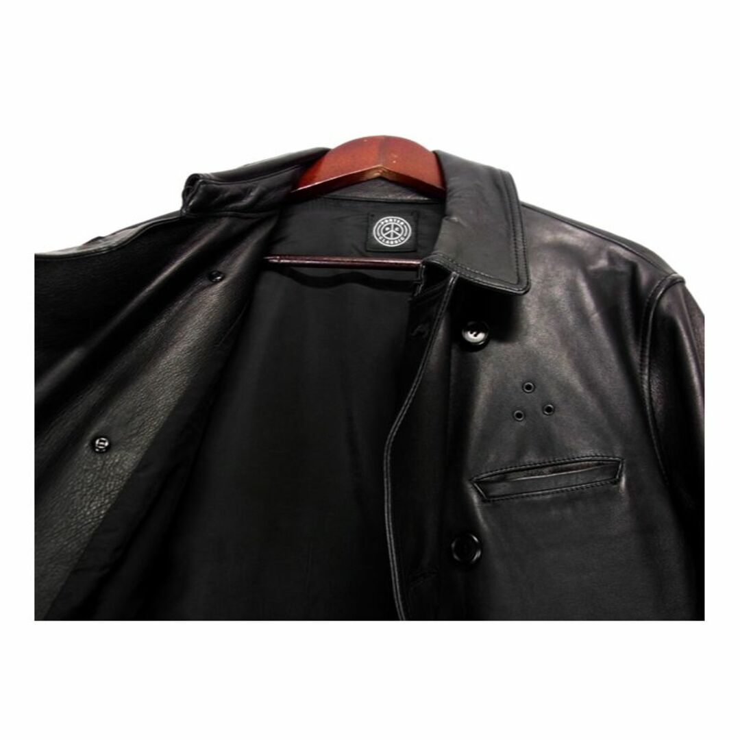 ブラックサイズポータークラシック Porter Classic ■ 【 SHEEP LEATHER DOUBLE JACKET 】 シープスキン ダブル ジャケット 29229