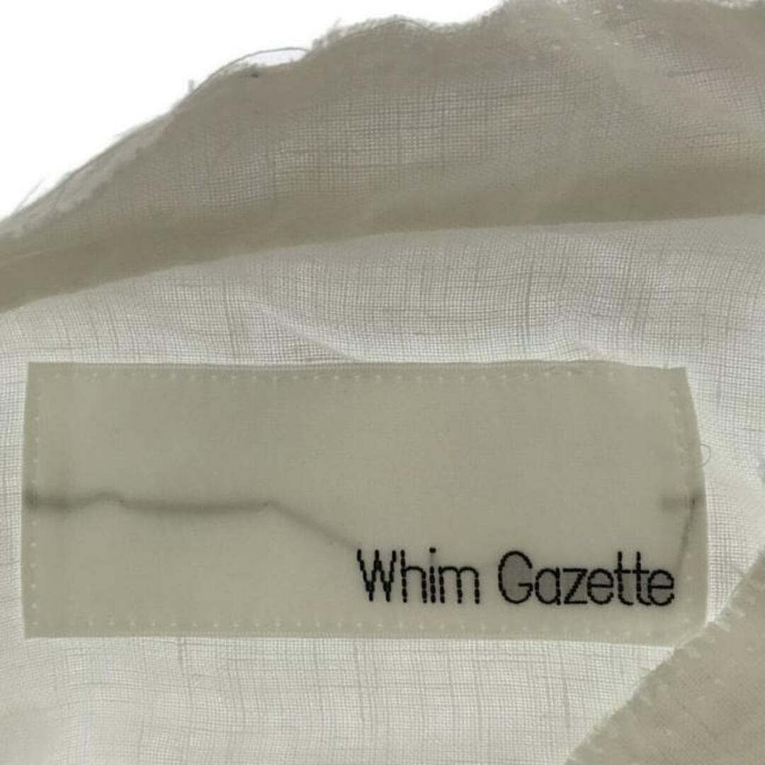 Whim Gazette / ウィムガゼット | 2021SS | フレンチリネンスタンドカラーシャツ | F | ホワイト | レディース