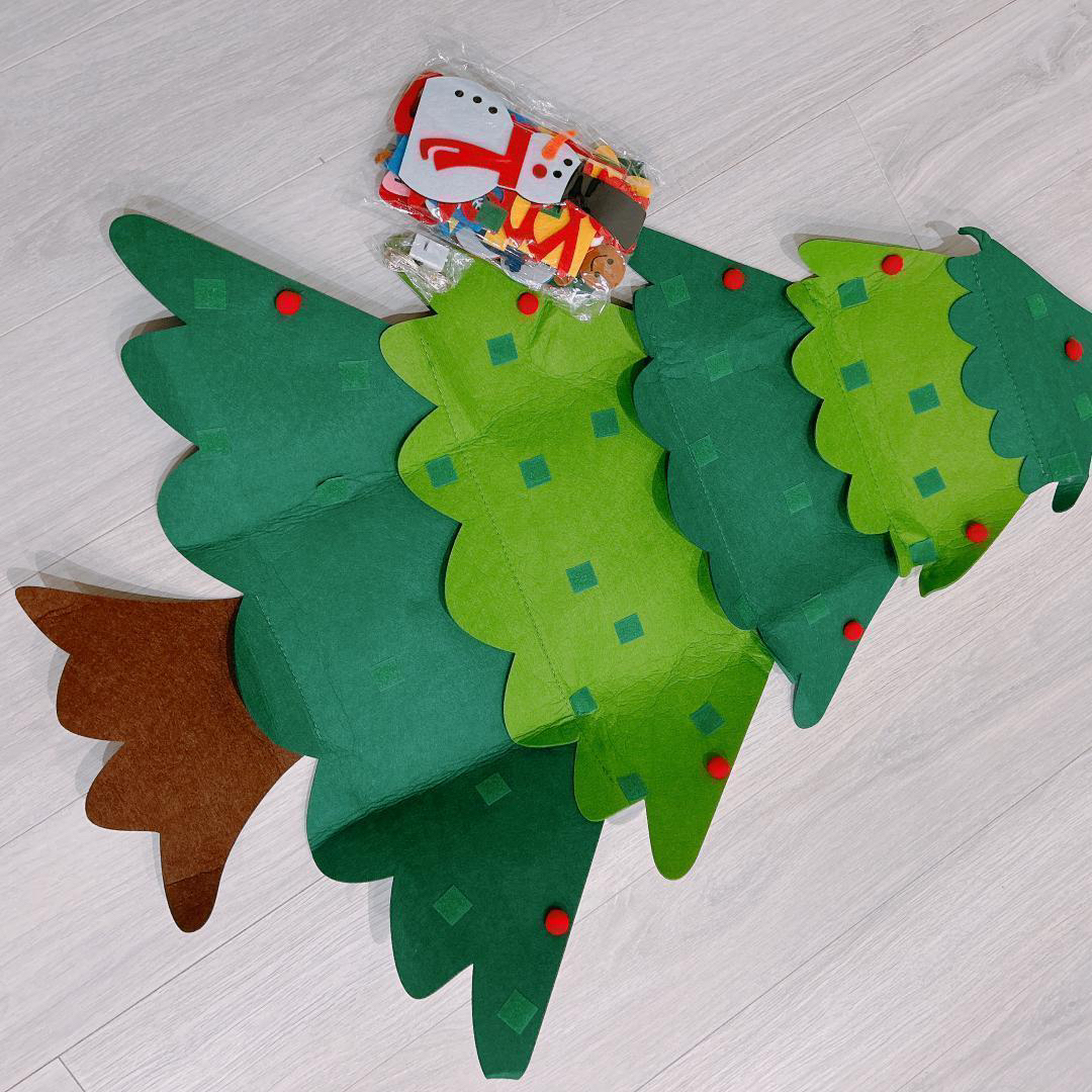 年末のプロモーション大特価! クリスマス フェルト 32点パーツ 飾り デコレーション 想像力 創造力