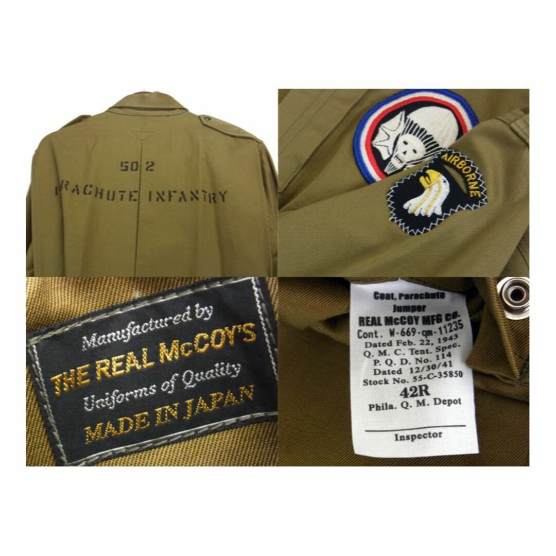 THE REAL McCOY’S(ザリアルマッコイズ)のザ リアル マッコイズ The REAL McCOYS ■ 【 JUMP JACKET 506th P.I.R 】 イーグル スカル ワッペン ジャンプ ジャケット 29231 メンズのジャケット/アウター(ミリタリージャケット)の商品写真