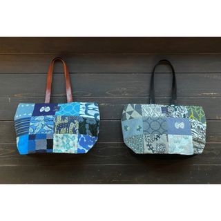 ミナペルホネン(mina perhonen)の限定　ミナペルホネン　ピースバッグ ブルー piece bag blue mix(トートバッグ)