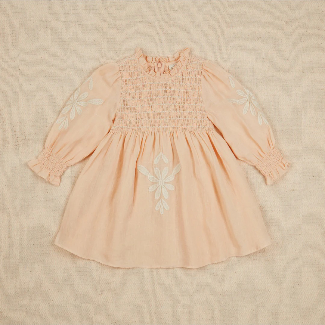 Apolina アポリナ リネン ワンピース 3-5Y - ワンピース Apolina アポリナ リネン ワンピース 3-5Y - ワンピース