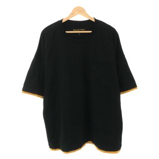 White Mountaineering ホワイトマウンテニアリング 23SS Repose Wear LAYERED WIDE T-SHIRT レイヤードTシャツ ブラック イエロー 2(Tシャツ/カットソー(半袖/袖なし))