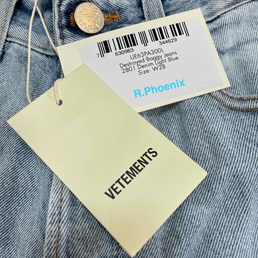 VETEMENTS - 【VETEMENTS】Destroyed Baggy Jeans 28の通販 by R