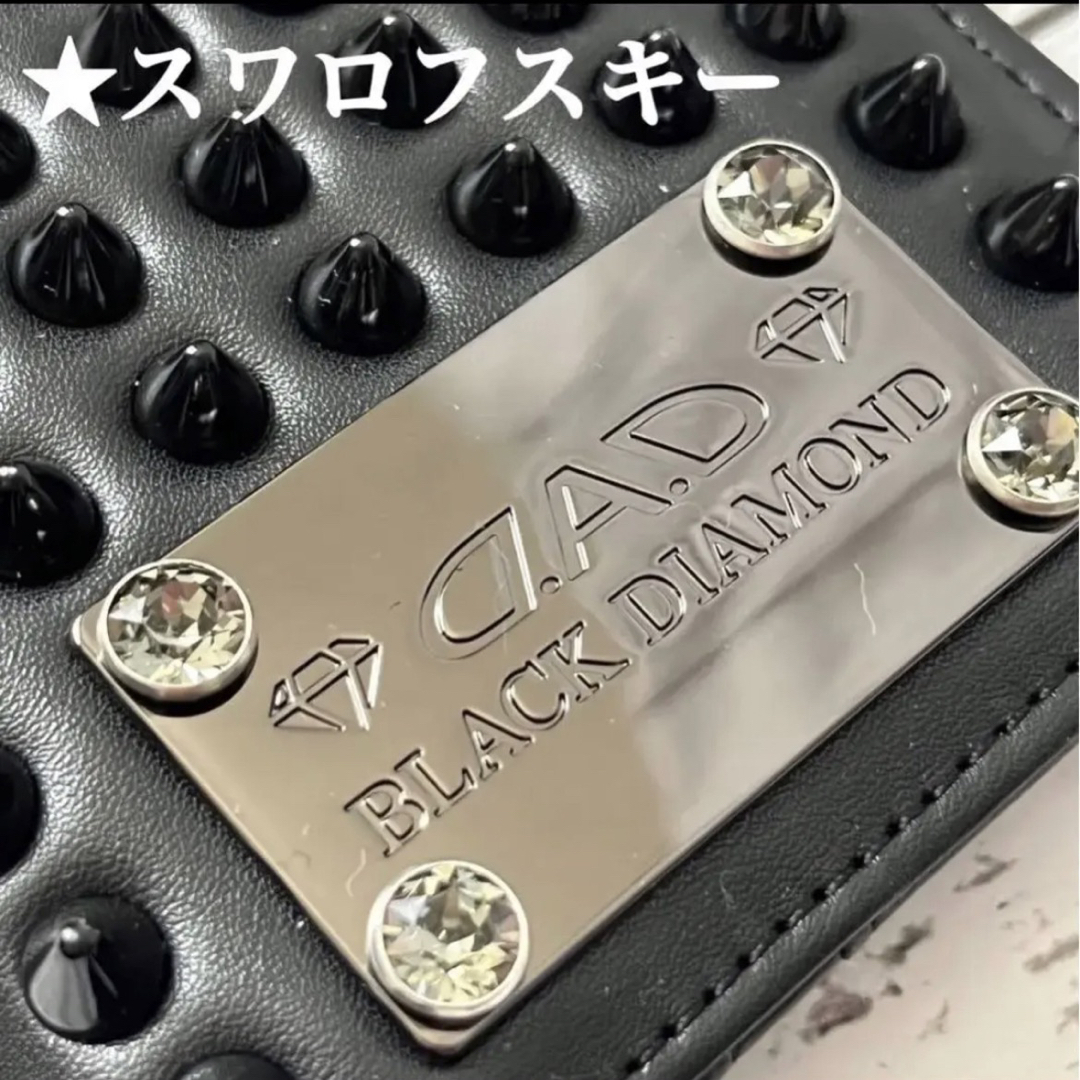 【生産終了品】D.A.D ギャルソン ブラック スワロフスキー 新品 折り財布