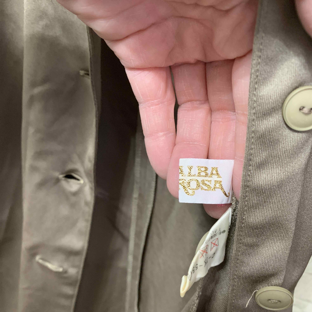 ALBA ROSA(アルバローザ)のアルバローザ　解禁襟シャツ　丈長め レディースのトップス(シャツ/ブラウス(長袖/七分))の商品写真
