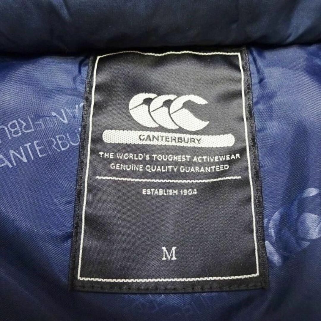 カンタベリーオブニュージーランド メンズ ネイビー 中綿ジャケット Mサイズ