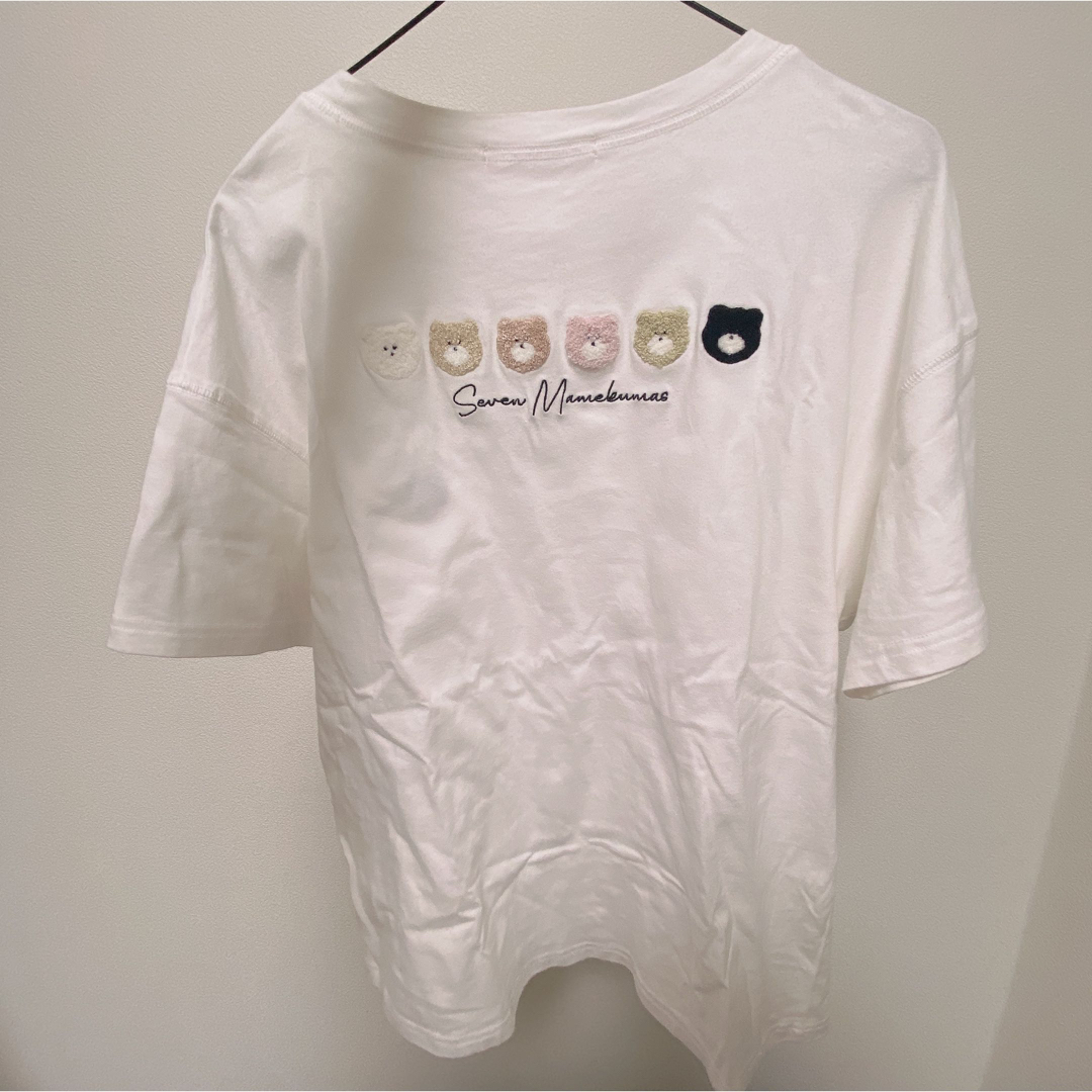 one after another NICE CLAUP(ワンアフターアナザーナイスクラップ)のまめくまTシャツ レディースのトップス(Tシャツ(半袖/袖なし))の商品写真