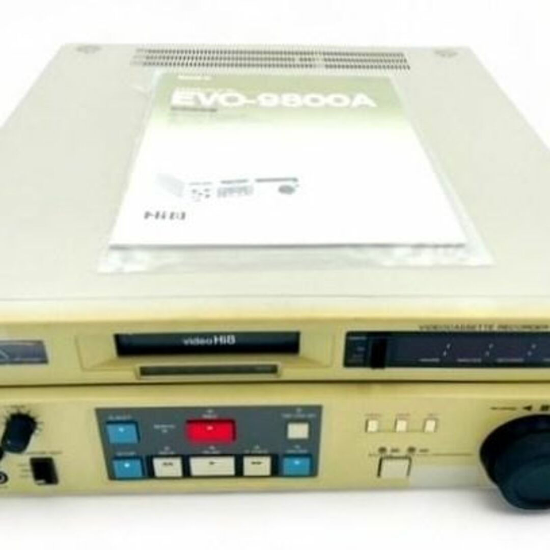 通電確認OK】SONY EVO-9800A 業務用 Hi8ビデオデッキ 8mm-